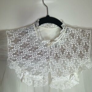 Vtg Gaymode Penny's Short Night Gown Jacket S Baby Cream Babydoll